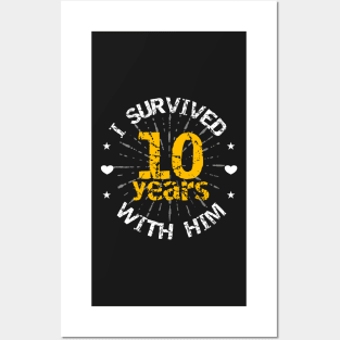 Funny 10th anniversary wedding gift for wife Posters and Art